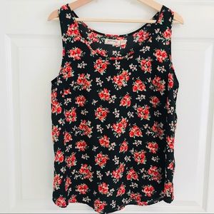 Faded Glory | Rose Print Tank